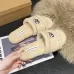 Faux Shearling Flat Slippers / Sheepskin Flat Slippers